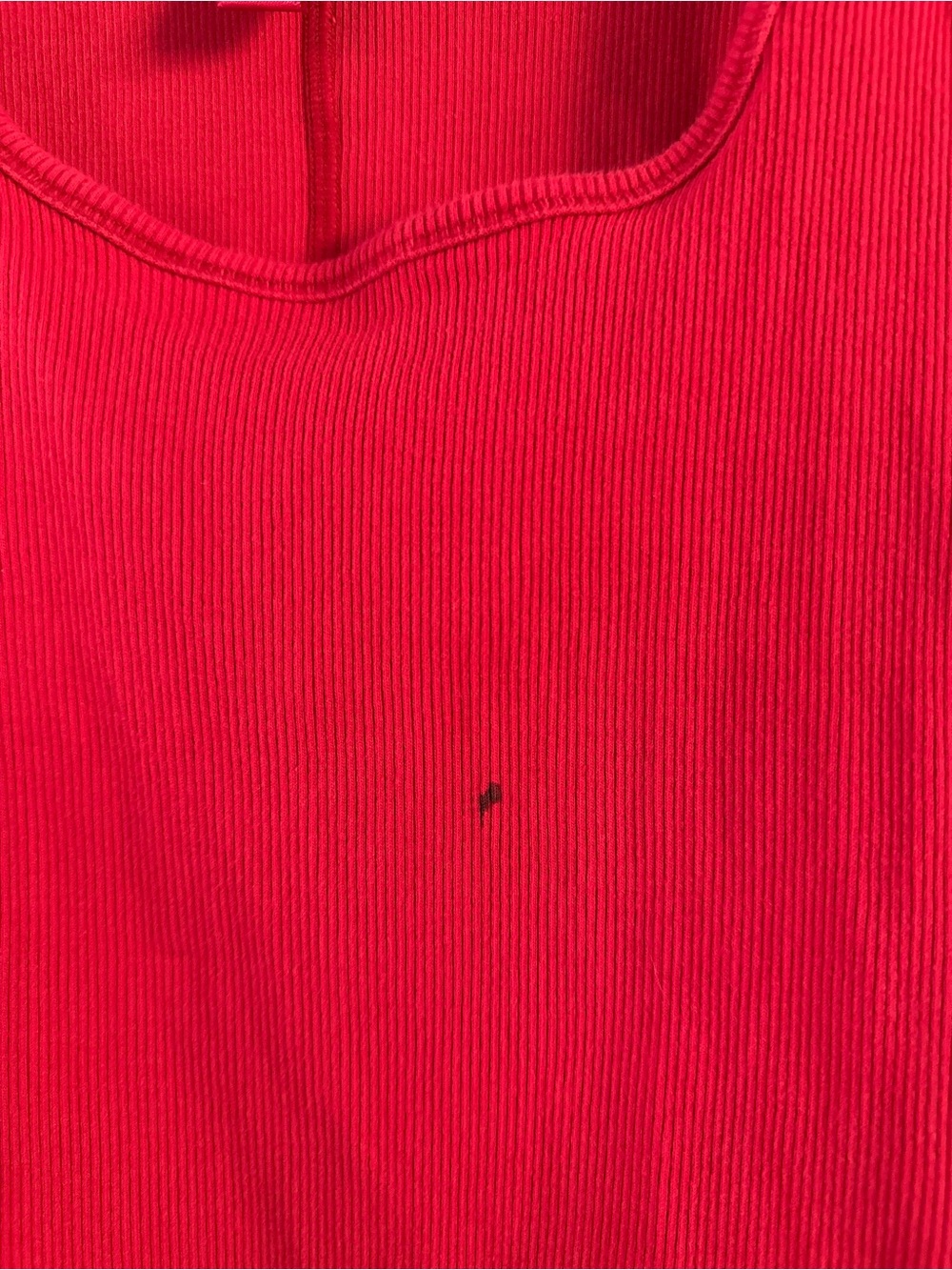 SKIMS Red Ribbed Tank Top - Picture 3 of 5